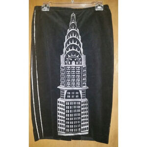 Isabel De Pedro Cotton Skirt Chrysler Building